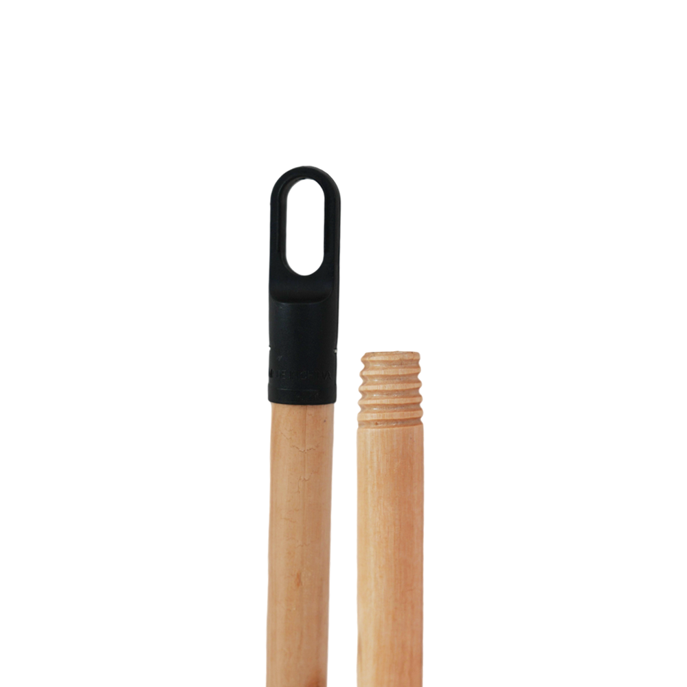 Varnish Wooden Broom Stick for Floor Cleaning Wooden Handle with Thread to Connect Broom